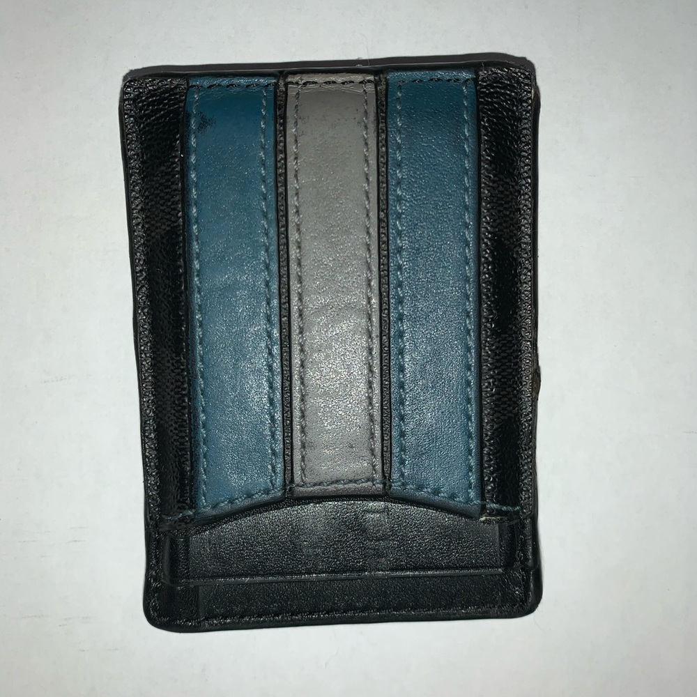 Coach men’s slim card wallet with money clip